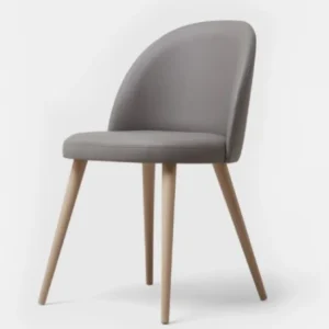 Gray Chair With Wood