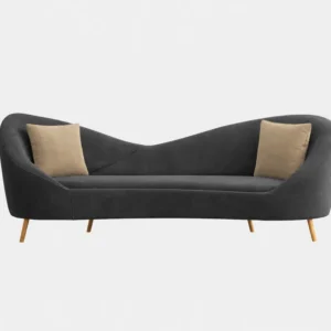 Grey Upholstered Dining Chair Hover Image