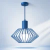 Geometric Blue Pendant Light for Modern Homes